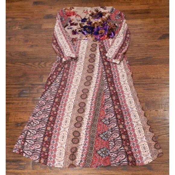 Aratta Silent Journey Shawl Wrap Multicolor Women's Size Large - Picture 2 of 2